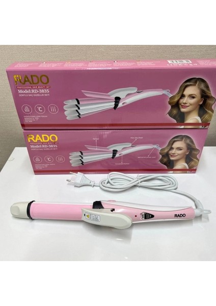 Rado RD-3835 Şekillendirici Saç Güzellik Seti - 4&amp;apos;lü, 60W (5263) fiyatları
