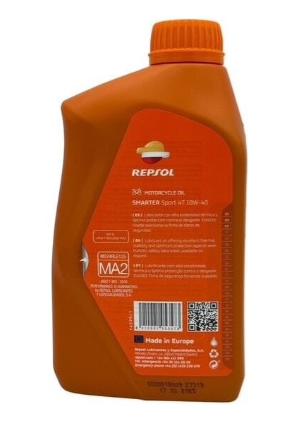 Repsol Smarter Sport 4t 10W40 1 Lt. Motosiklet Yağı fiyatları