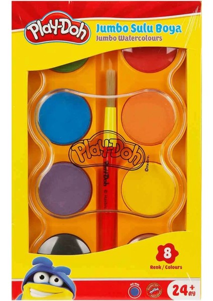Nessiworld Play-Doh Jumbo Sulu Boya 8 Renk