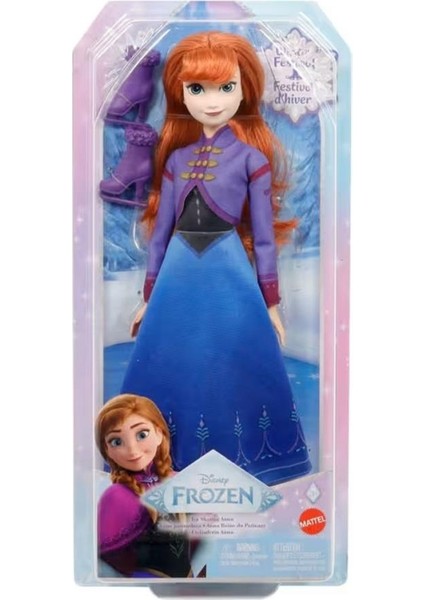 Nessiworld JBG54 Disney Karlar Ülkesi Buz Pateni Temalı Anna Bebek