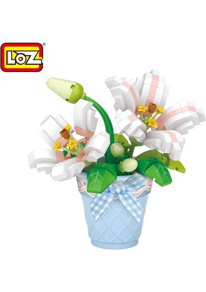 Nessiworld LZ8837 Loz Saksılı Zambak Block Oyuncak 240 Parça