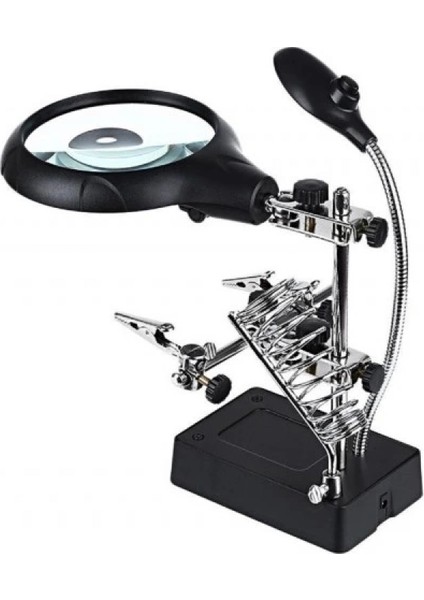 -Masa Üstü Mandallı ,2.5X90MM, 7.5X34MM Mercekli ,adaptörlu Işıklı Büyüteç modelleri