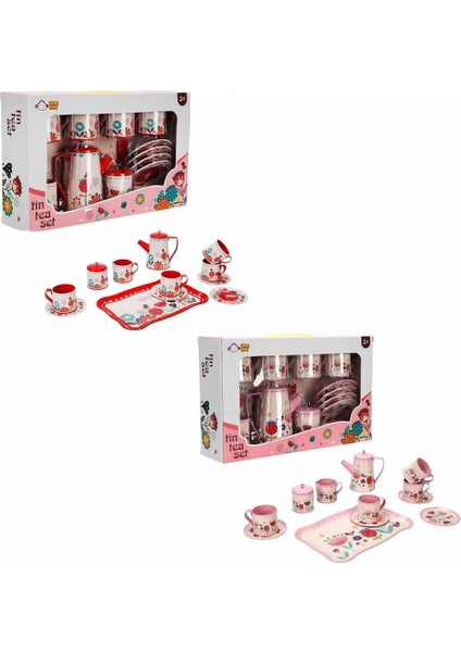 Nessiworld 4939 Sun-Yfn-Lch-Metal Çay Seti Çiçek Dsn 2A 12PRÇ