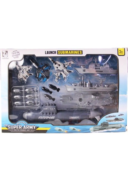 Nessiworld KZL-T074 Denizaltılı Savaş Oyun Seti -Kızılkaya Oyuncak