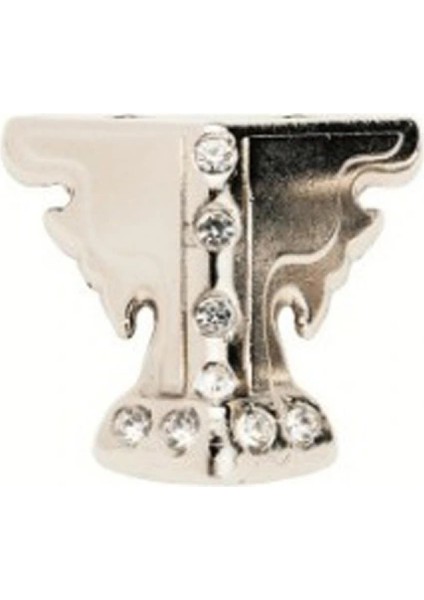 Kelebek Taşlı Ahşap, Sunta Sandık Ayağı, Kutu Ayak 3,5 cm - Nikel