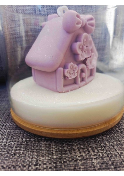 Cam Kavanozda Ev Mum Kış Temali,dekoratif Hediyelik Mum,yeni Yıl Yeni Iş Doğum Günü,öğretmenler Günü, Anneler Günü,sevgililer Günü Hediyelik Dekoratif Büyük Boy Bambu Kapakli Cam Kavanozda Mum modelleri