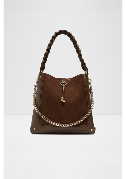 Nalayna Omuz ve El Çantaları - Kahverengi