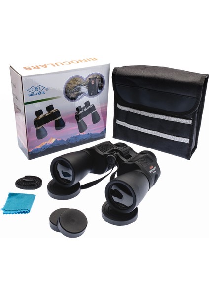 7X50 Wd2 Çift Göz Ayarlı Profesyonel El Dürbünü – 1000M/56M – Siyah ( Lisinya )