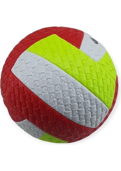 Voleybol Topu Desenli 280 gr - VB-280-KIRMIZI (Lisinya)