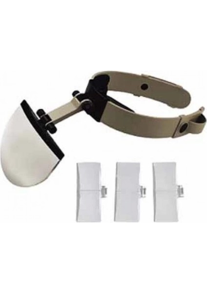 -Şapka Tip Kask Büyüteç, 4 Farklı Büyütme Lensli Büyüteç modelleri