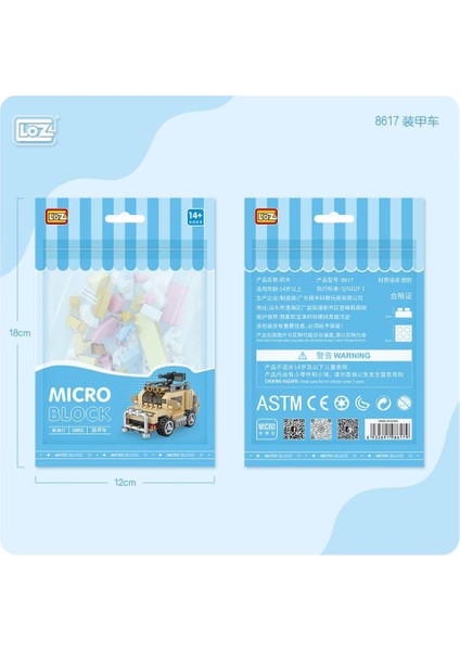 Nessiworld LZ8617 Loz Tank Blok Seti Mini Poşet- Vagon Life