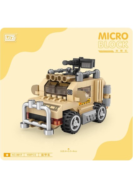 Nessiworld LZ8617 Loz Tank Blok Seti Mini Poşet- Vagon Life modelleri
