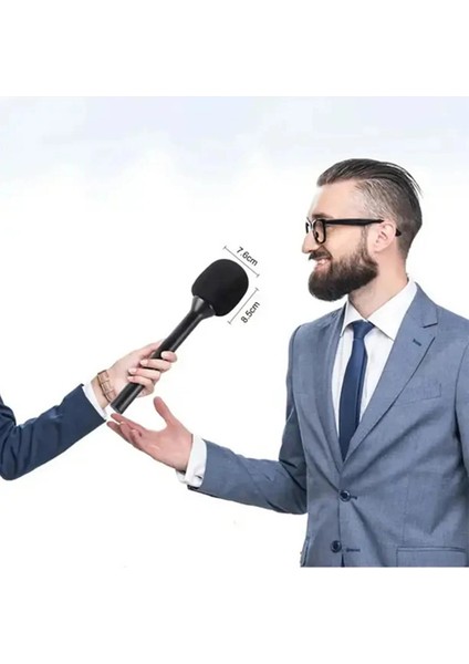Çift Mikrofonlu Profosyonel Kablosuz Yüksek Kaliteli Ses Kaydı Röportaj Mikrofonu - Lisinya indirimleri