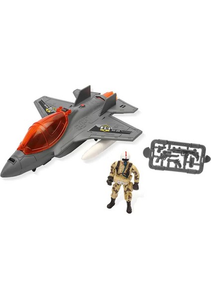 Nessiworld Sesli ve Işıklı Soldier Force Askeri Uçak Oyun Seti