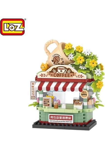 Nessiworld LZ-8852 Loz Kahve Dükkanı 290 Parça Block Oyuncak