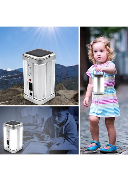 Güneş Enerjili Şarjlı Işık 1200MAH Yeniden Şarj Edilebilir Batarya (4741) fiyatları