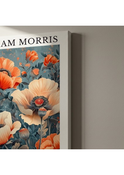 William Morris Tarzı Haşhaş Çiçeği Tablosu indirimleri