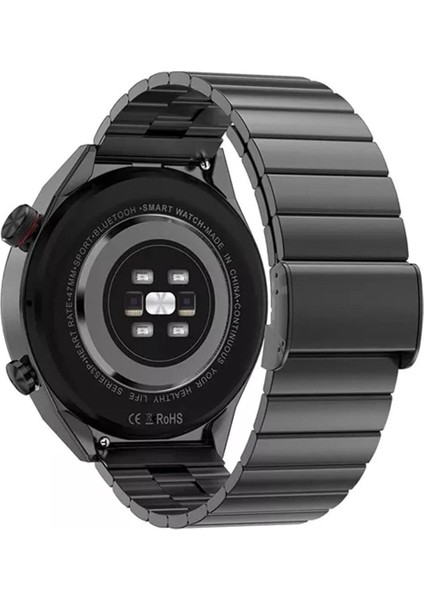 Suya ve Toza Dayanıklı Yuvarlak Akıllı Saat, Şık ve Fonksiyonel Tasarım, Siyah Renk fiyatları