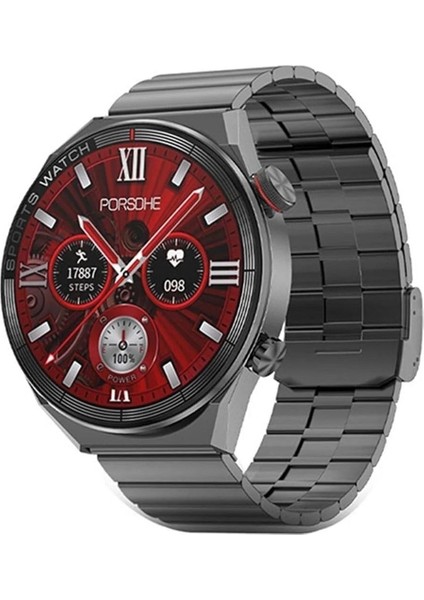 Suya ve Toza Dayanıklı Yuvarlak Akıllı Saat, Şık ve Fonksiyonel Tasarım, Siyah Renk modelleri