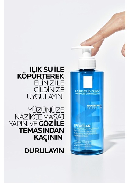 La Roche Posay Effaclar Yağlı Ciltler Için Temizleme Jeli 400 ml - Refill