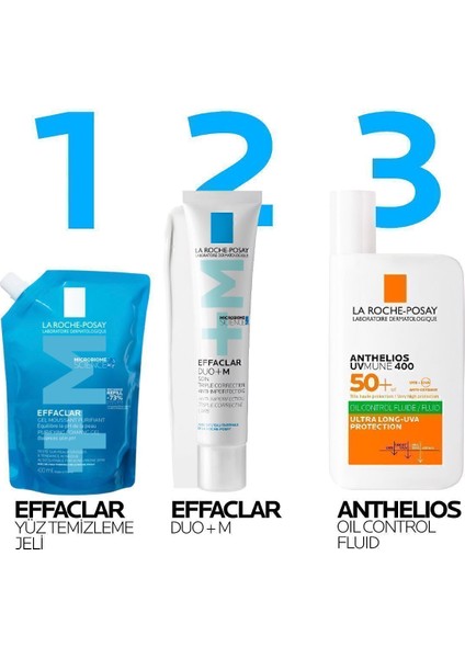 La Roche Posay Effaclar Yağlı Ciltler Için Temizleme Jeli 400 ml - Refill