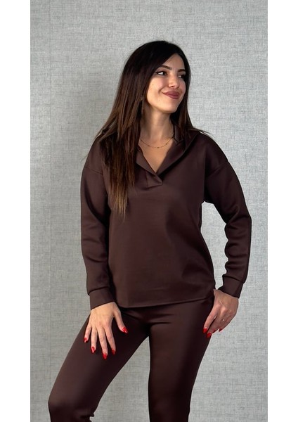 Kadın Uzun Kollu Kapüşonlu Ikili Takım modelleri