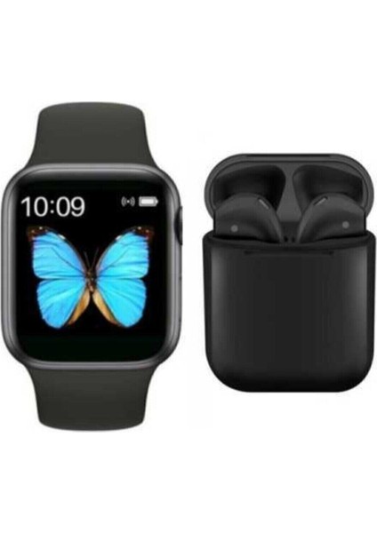 Iki Parça Set T500 ve Tws Kablosuz Kulaklık Siyah ve Çok Renkli Seçeneklerle