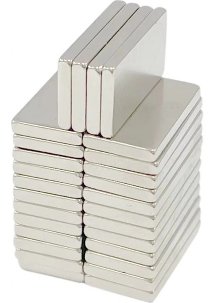 1 Adet 20X10X2 mm Neodyum Mıknatıs Köşeli Magnet N35 Nikel Kaplama Güçlü Kaliteli Dayanıklı modelleri