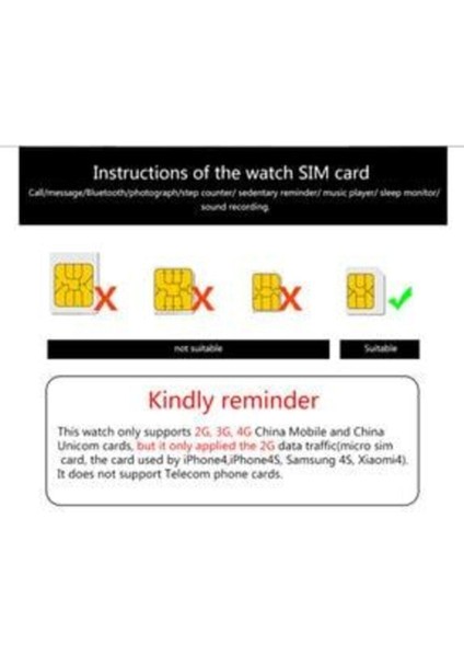 Kameralı, Konuşmalı, Sim Kartlı, Bluetooth, Kayıtlı, Şık ve Kullanışlı Akıllı Saat Siyah fırsatları