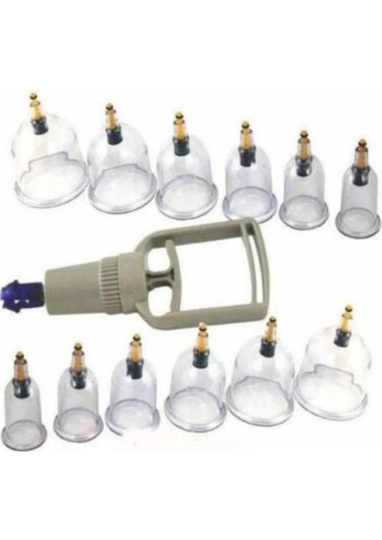 12 Parça Vakumlu Hacamat Kupa Çeekme Seti fiyatları