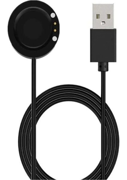 Siyah Mıknatıslı Akıllı Saat Şarj Cihazı, T700 ve T500 Plus Uyumlu