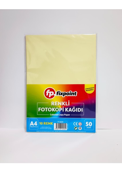 Fotokopi Kağıdı Renkli 50 Adet