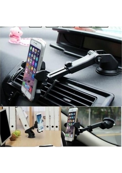 Vantuzlu Telefon Tutucu, Oto Içi 360 Döner, Siyah Renkli, Çok Renkli Seçenekler modelleri