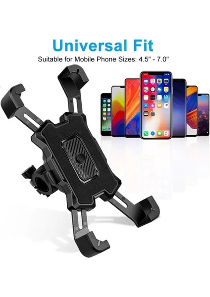 360 Derece Dönebilen Tüm Bisikletler Için Telefon Tutucu, Uygun ve Güvenli Kullanım fırsatları