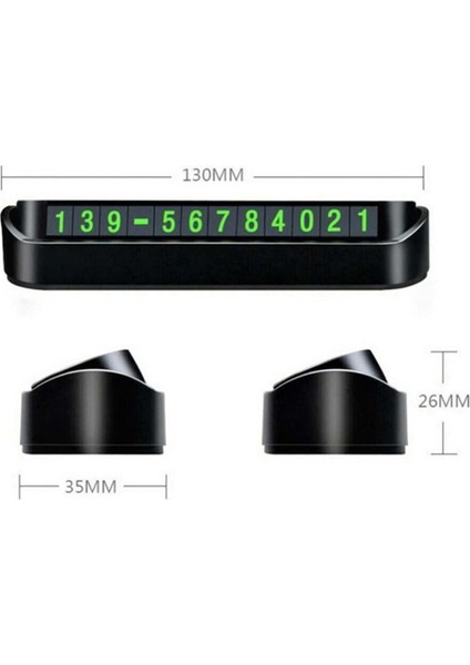 Fosforlu Siyah Araba Park Numaratörü, Kolay ve Şık Araç Park Işlevi fiyatları