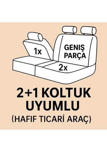 Ssangyong Rexton 2001-2006 – Ticari Araç 2+1 Uyumlu Monaco Serisi Eviza Koltuk Kılıfı – Siyah, Kolay Montaj indirimleri