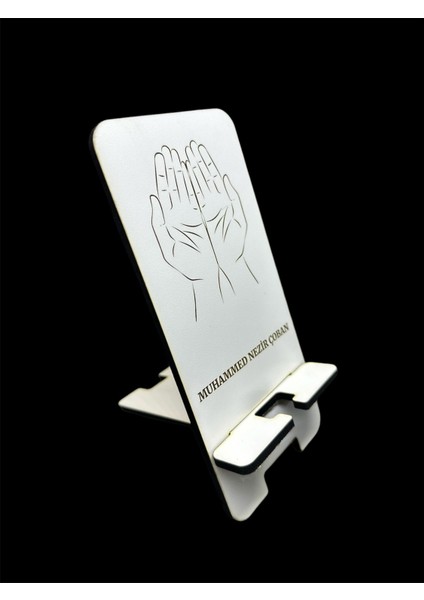 Özel Tasarım Ahşap Telefon Tutucu, Zarif ve Şık Tasarım, Gri Renk fiyatları