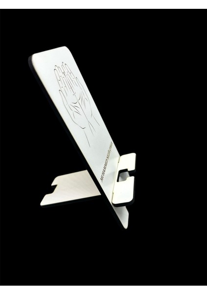 Özel Tasarım Ahşap Telefon Tutucu, Zarif ve Şık Tasarım, Gri Renk modelleri