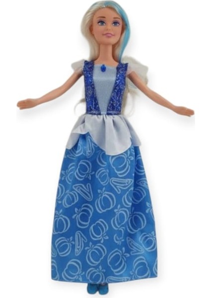 Prenses Bebek 30 cm - 66774 - 6 - Mavi (Lisinya)