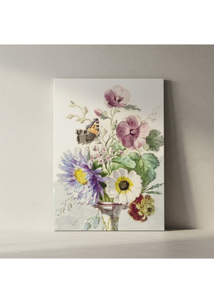 Romantik Çiçek Buketli Suluboya Tablosu fiyatları