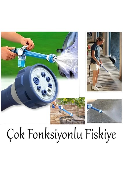 Otomobil Yıkama Sulama Fonksiyonlu Su Püskürtme Tabancası Deterjanlı Akıllı Tayzikli Basınçlı Bahçe (5224) fırsatları