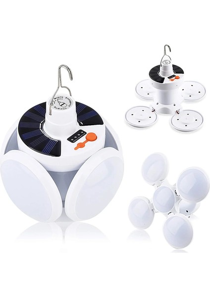 Solar Güneş Enerji ve USB Sarjlı 5 Kanatlı LED Lamba (5224) modelleri