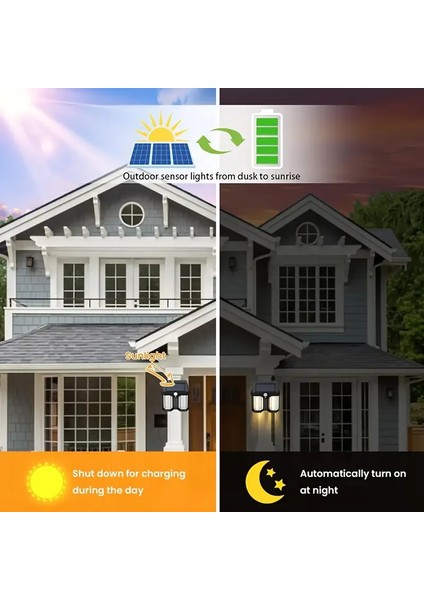 Solar Güneş Enerjili Lamba 2 Ampul Flament LED EG-228 (5224) fırsatları