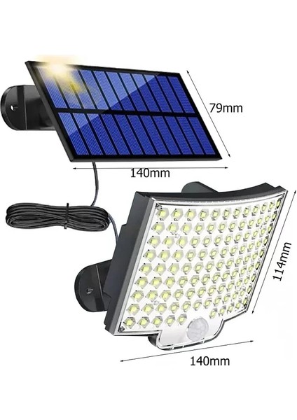 Solar Bahçe Aydınlatma Lambası 108 LED LF-2501B (5224) modelleri