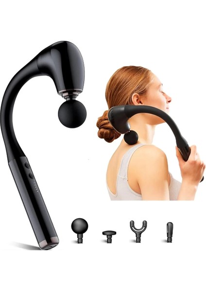 Masaj Çekici, 9 Hızlı Derin Doku Perküsyonu, 4 Başlıklı Uzun Saplı Boyun ve Sırt Masaj Aleti (5224) modelleri