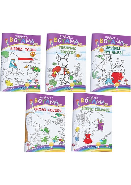 Masallı Boyama Kitabı (5 Kitap Takım)