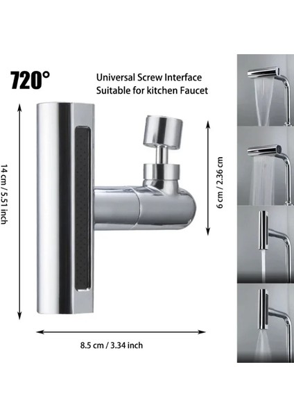 Mutfak Musluğu Püskürtme Başlığı 4in1 (5224) modelleri