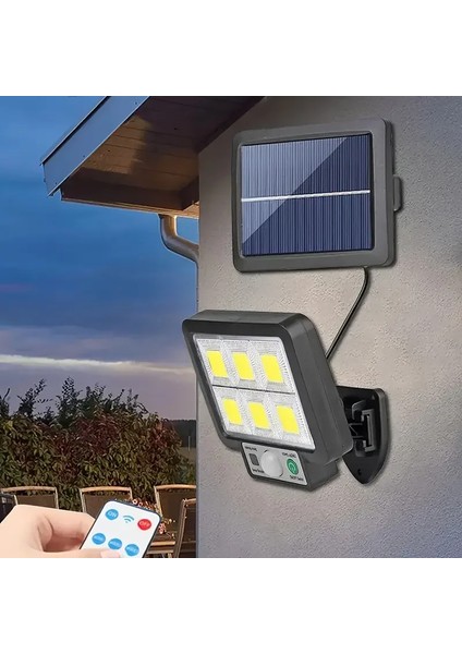 120 Cob LED Solar Panel Güneş Enerjili 3 Mod Duvar Lambası (5224) indirimleri