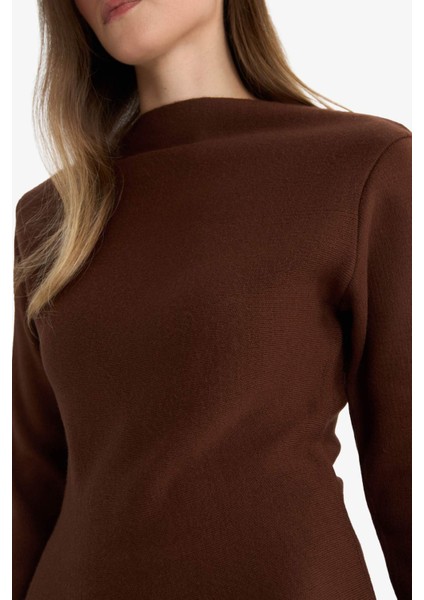 Kayık Yaka Uzun Kollu Triko Tunik F9930AX25AU