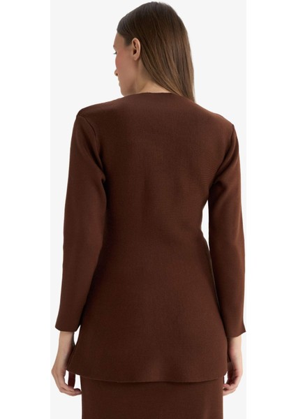 Kayık Yaka Uzun Kollu Triko Tunik F9930AX25AU